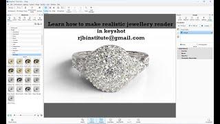 How to make jewellery realistic render in keyshot