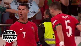 Cristiano Ronaldo scores game-winning goal in 88' against Scotland | UEFA Nations League