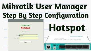 Mikrotik:Hotspot User Manager Step By Step configuration Tutorial 8