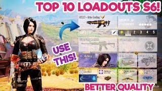 TOP 10 LOADOUTS in "SEASON 6" of Cod Mobile! | codm br best gunsmith | codm br best guns | codm br