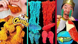 ASMR MUKBANG| Cheetos! Hot dog, Cheese Fire Noodles, Fried Chicken Funny eating