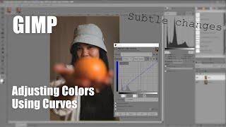 GIMP Adjusting colors using curves
