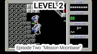 Old Games - Duke Nukem 1 / Moonbase - Level 2 / PC Gameplay 1080p