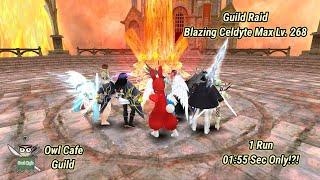 Toram Online - 1 Run Guild Raid Blazing Celdyte Lv. 268 | Open Buffs & Supporter MD POV