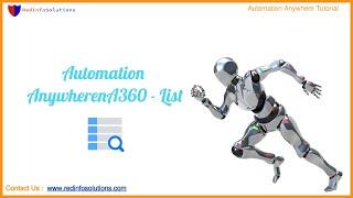 Automation Anywhere A360 ListPackage