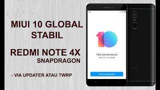 UPDATE MIUI 10 GLOBAL STABLE PADA XIAOMI REDMI NOTE 4X | VIA UPDATER 100% SUKSES