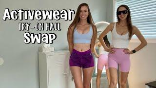 Activewear / Workout Outfits Try on Haul Swap | Clothes Swap with ​⁠​⁠Katie Clark [4k]