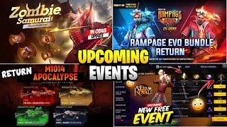 ZOMBIE SAMURAI BUNDLE RETURN | RAMPAGE LEGENDARY EVO BUNDLE RETURN |FREE FIRE NEW EVENT|FF NEW EVENT