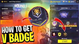 How To Claim Guild V Badge  | Guild V Badge Free Fire