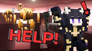 THE MINECRAFT NETHER IS INSANE!! | Minecraft Let's Play | PART 4!