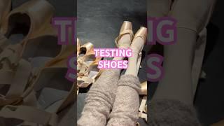 TESTING POINTE SHOES #ballerina#pointeshoes#dancer#ballet#stage#guestartist#nutcracker#theatre