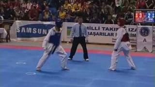 European Taekwondo Qualification Tournament for Beijing Olympic Games Istanbul Male -58 kg GBR vs Sweden Round 3