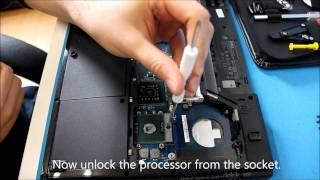 Replacing the heatsink and CPU in a Dell Vostro 1520