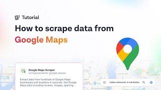 How to scrape Google Maps with Google Maps Scraper from Apify