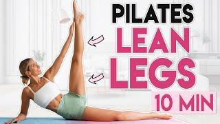 MODEL LEGS PILATES WORKOUT  Toned, Lean Legs Fat Burn | 10 mins