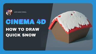 Cinema 4D - How to draw stylized snow - Beginner Tutorial