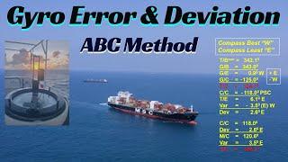 Calculate Gyro Error and Compass Deviation: Step-by-Step Guide with the ABC Method