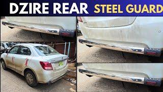 MARUTI SUZUKI DZIRE REAR STEEL GUARD INSTALLATION | MAHAVIR GUARD 6268-777-684