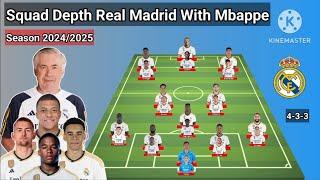 Squad Depth Real Madrid Season 2024/2025 ~ With Mbappe - Musiala & De Ligt