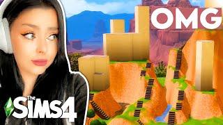 Trying This NEW Terrain Shell Challenge in The Sims 4?? Sims 4 TERRAIN CHALLENGE