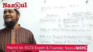 IELTS Writing Task 2 Essay Structure  by Nazrul sir at Nazrul IELTS,  Mirpur-1