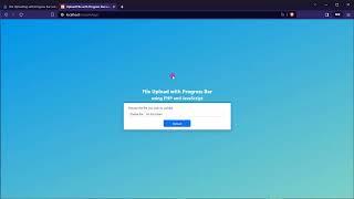 File Uploading with Progress Bar using PHP and JavaScript Tutorial