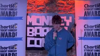 Casey Patmore at the Chortle Student Comedy Award 2023