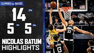 Nicolas Batum Soars in For 5 Blocks vs. Indiana Pacers | LA Clippers