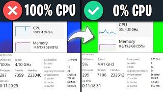 Fix 100% CPU USAGE while GAMING in WINDOWS 11 | 2024 Method!