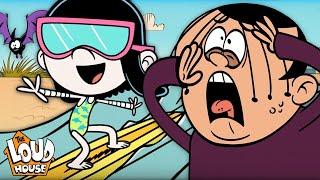 Lucy Goes to the Beach! ️ | 5 Minute Episode 'Sand Hassles' | The Loud House
