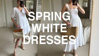 SPRING WHITE DRESSES HAUL | The Allure Edition