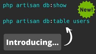 New in Laravel 9.24: Artisan db:show + db:table