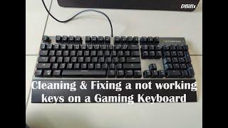 Scrap-n-Repair: Cleaning and fixing non working keys on Motospeed Gaming (Mechanical) Keyboard
