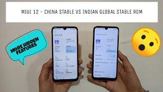 MIUI 12 - China Stable Vs Indian Global Stable | 20+ Changes New Features | Redmi Note 7/7S/7PRO