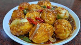 BENERAN OLAHAN TELUR INI ENAK BANGET SEKALI BIKIN PENGEN BIKIN LAGI ‼️ TELUR SAUS TIRAM