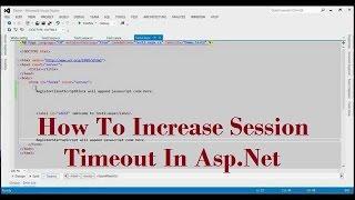 How To Increase Session Timeout In Asp.Net