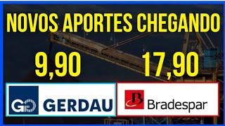 GOAU4 GERDAU YIELD 13%. BRADESPAR BRAP4 YIELD 15% OPORTUNIDADES. #dividendos #investidor #ações