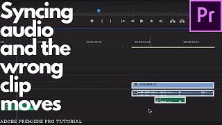 Syncing Audio in Premiere Pro and The Wrong Clip Moves - Easy Adobe Premiere Pro Tutorial