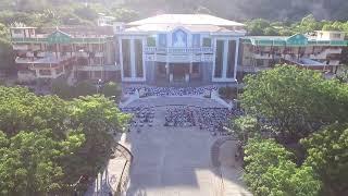 4K drone view | Students Assembly in International Buddhist Education Centre