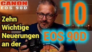 Zehn wichtige Neuerungen an der Canon EOS 90D vs. Canon EOS 80D