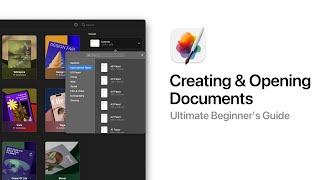 Creating & Opening Documents – The Beginner’s Guide to Pixelmator Pro