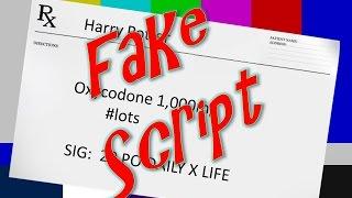 Pharmacy for You - Fake Script