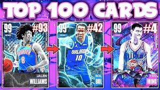 FINAL RANKING OF THE TOP 100 BEST CARDS IN NBA 2K23 MyTEAM!