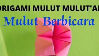 cara membuat origami mulut berbicara #origami #origamimulutberbicara #tutorialsorigami #easyorigami