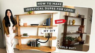 BUILDING AN URBAN OUTFITTERS $600 WAVY BOOKSHELF FOR CHEAP! (how to diy dupe any furniture)