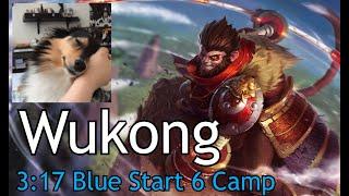 Wukong Jungle Clear Season 13 | 3:17 Blue Start