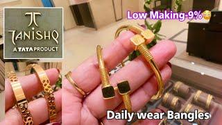 Tanishq Latest 22k Gold Bangle Designs with Price/Daily Were Gold Bangle designs/Gold Bangle/Deeya