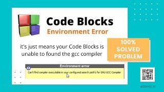 Can't find compiler executable in your configured search path's for GNU GCC Compiler CODE BLOCKS