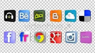 3D Social Media & Internet Icons (32-Pack) by palnoise | Videohive