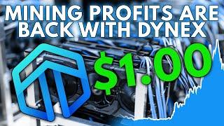 Dynex Hit's Over $1.00 | Hashrate Rising Profitability is Back